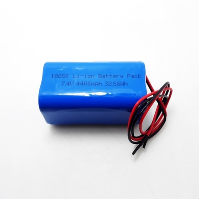 7.4V li-ion battery 18650 4400mAh rechargeable lithium ion battery pack with bms and connector