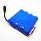 3.7V li-ion battery 18650 12000mAh rechargeable lithium ion battery pack with bms and connector